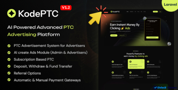 KodePTC v1.2 – Automated PTC Advertising Platform